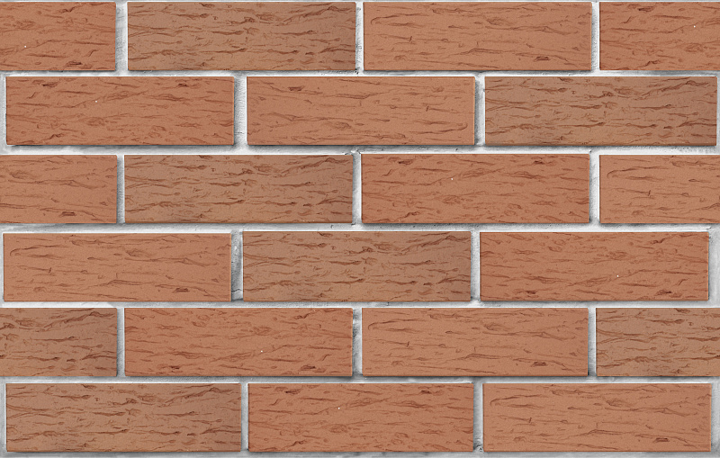 Кирпич лицевой пустотелый светло-коричневый рустик