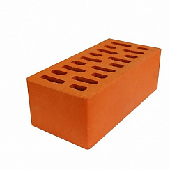 Кирпич облицовочный красный пустотелый полуторный