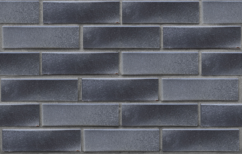 Клинкер фасадный черно-серебристый Берген