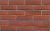 Клинкер фасадный темно-красный Эдинбург гладкий