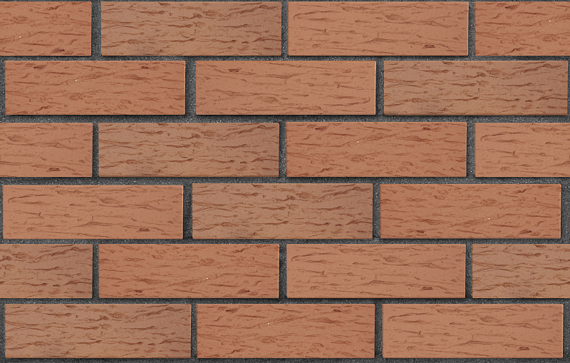 Кирпич лицевой пустотелый светло-коричневый рустик