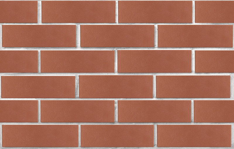 Кирпич лицевой пустотелый тёмно-красный гладкий