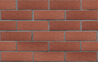 Клинкер фасадный темно-красный Эдинбург береста